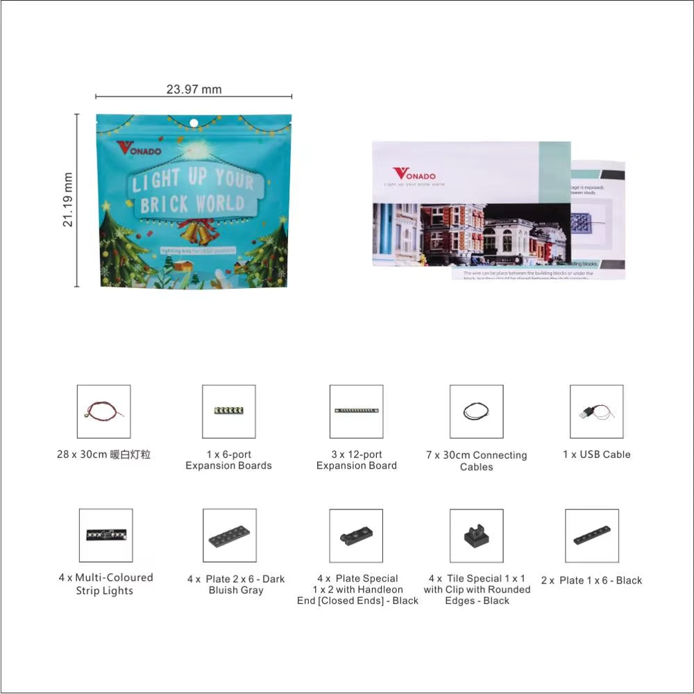 Led Light up Kit for 10234 17003 City Series Sydney Opera House Building Bricks (Only Light with Battery Box)