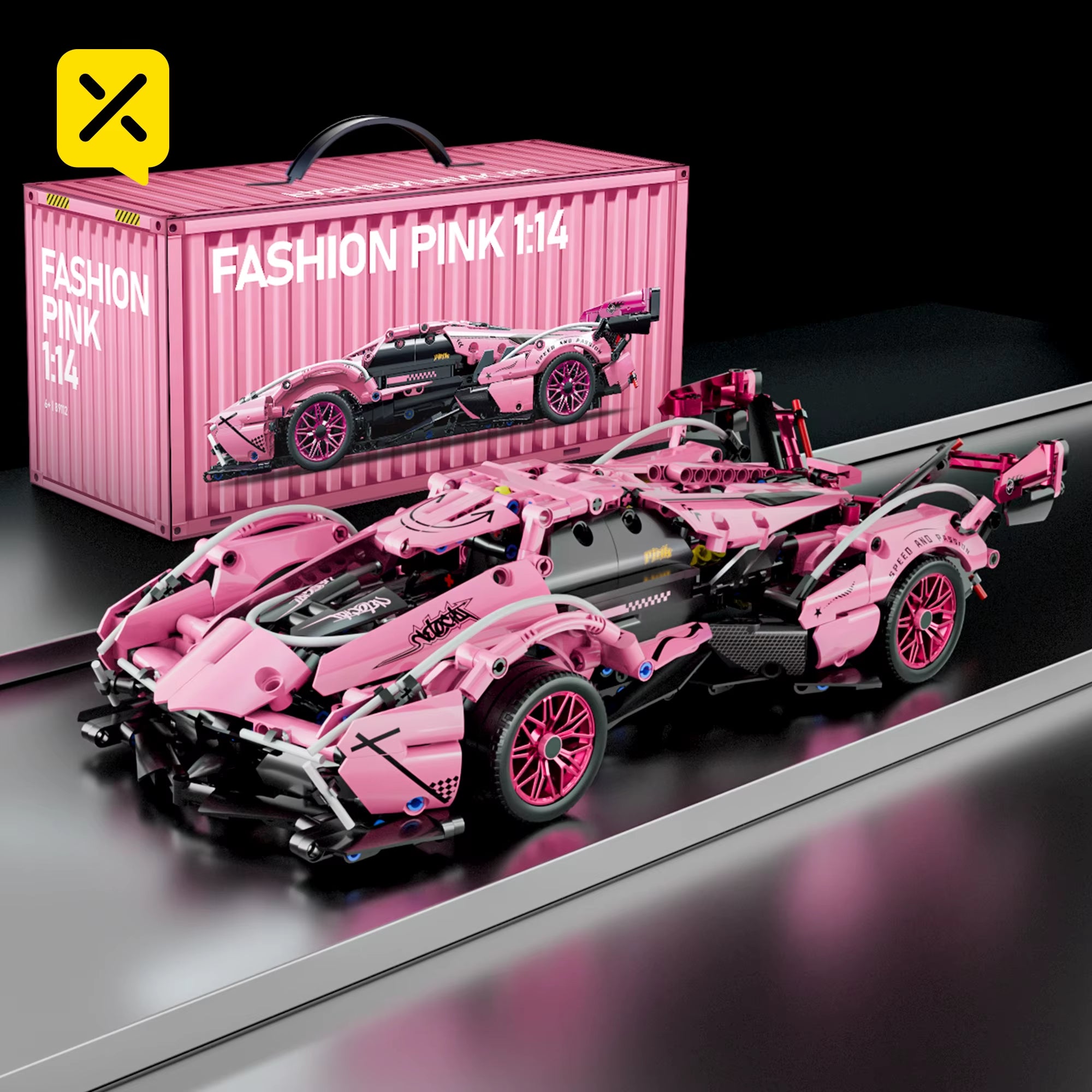 Toylinx Technical Building Blocks Racing Sport Car Speed Vehicle Model City Mechanical Super Bricks Puzzle Toys Adult Gift