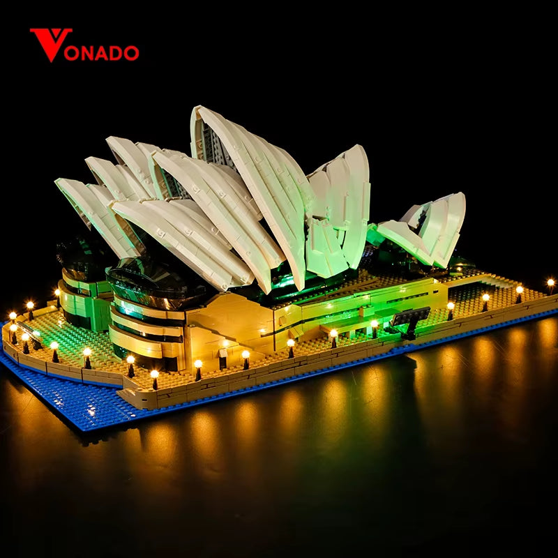 Led Light up Kit for 10234 17003 City Series Sydney Opera House Building Bricks (Only Light with Battery Box)