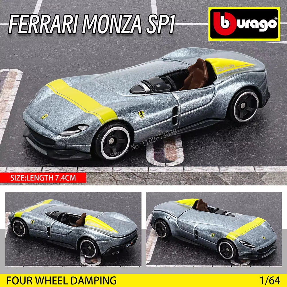 1:64 Ferrari E812 COMPETIZIONE Model Small Collection Car Alloy Model Toy Gift Scene Decoration Classic and Exquisite