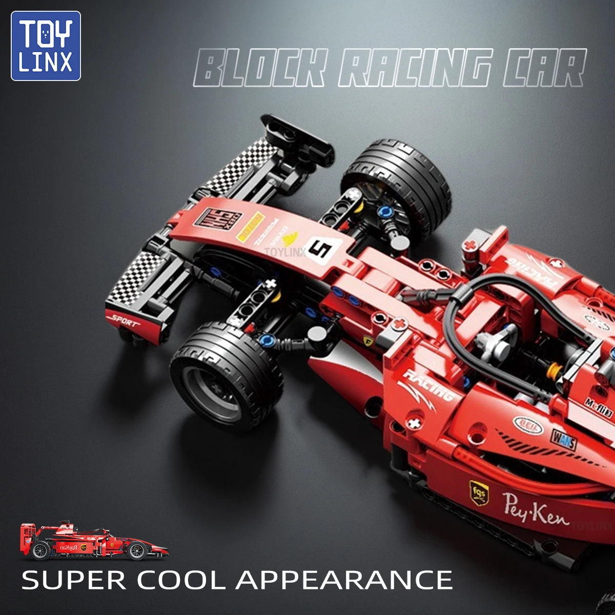Toylinx Cars Building Sets MOC Remote Control Car Building Blocks Car Cool Collectible Model Car Kits Building Toys