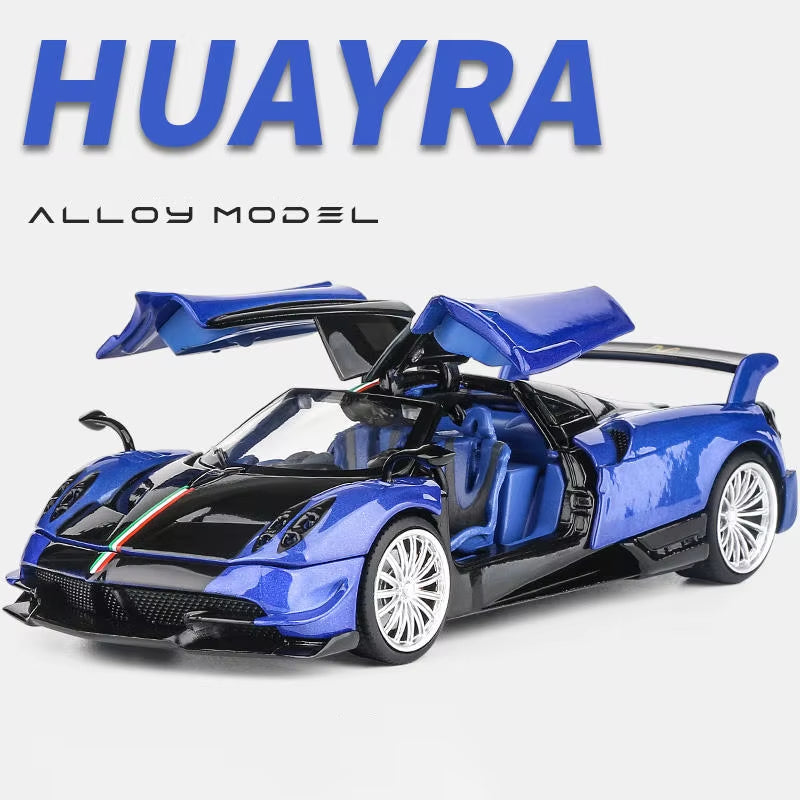 JKM 1:32 Pagani Huayra Supercar Diecasts & Toy Vehicles Metal Car Model Shock Absorber Sound Light Collection Car Toys Gift