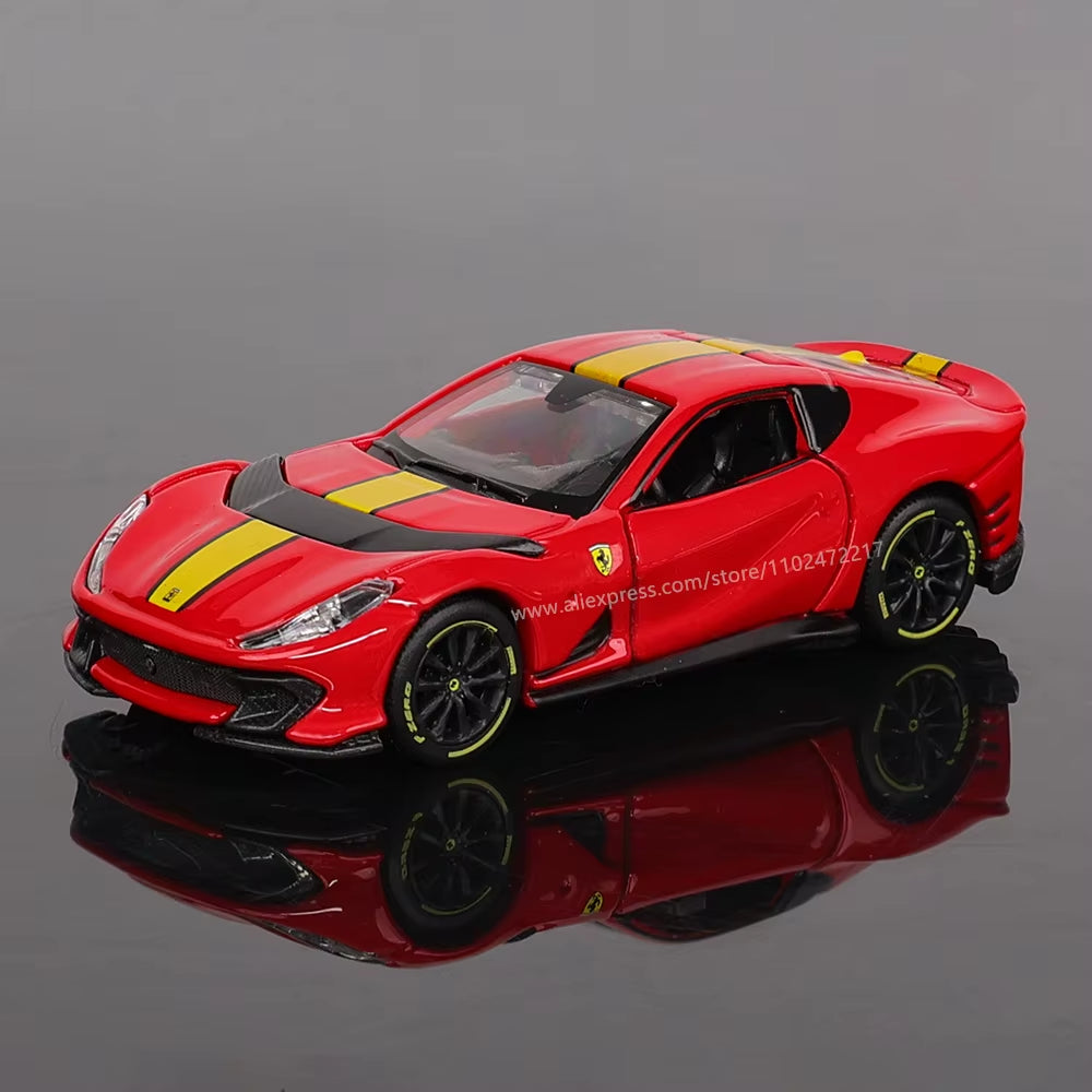 1:64 Ferrari E812 COMPETIZIONE Model Small Collection Car Alloy Model Toy Gift Scene Decoration Classic and Exquisite