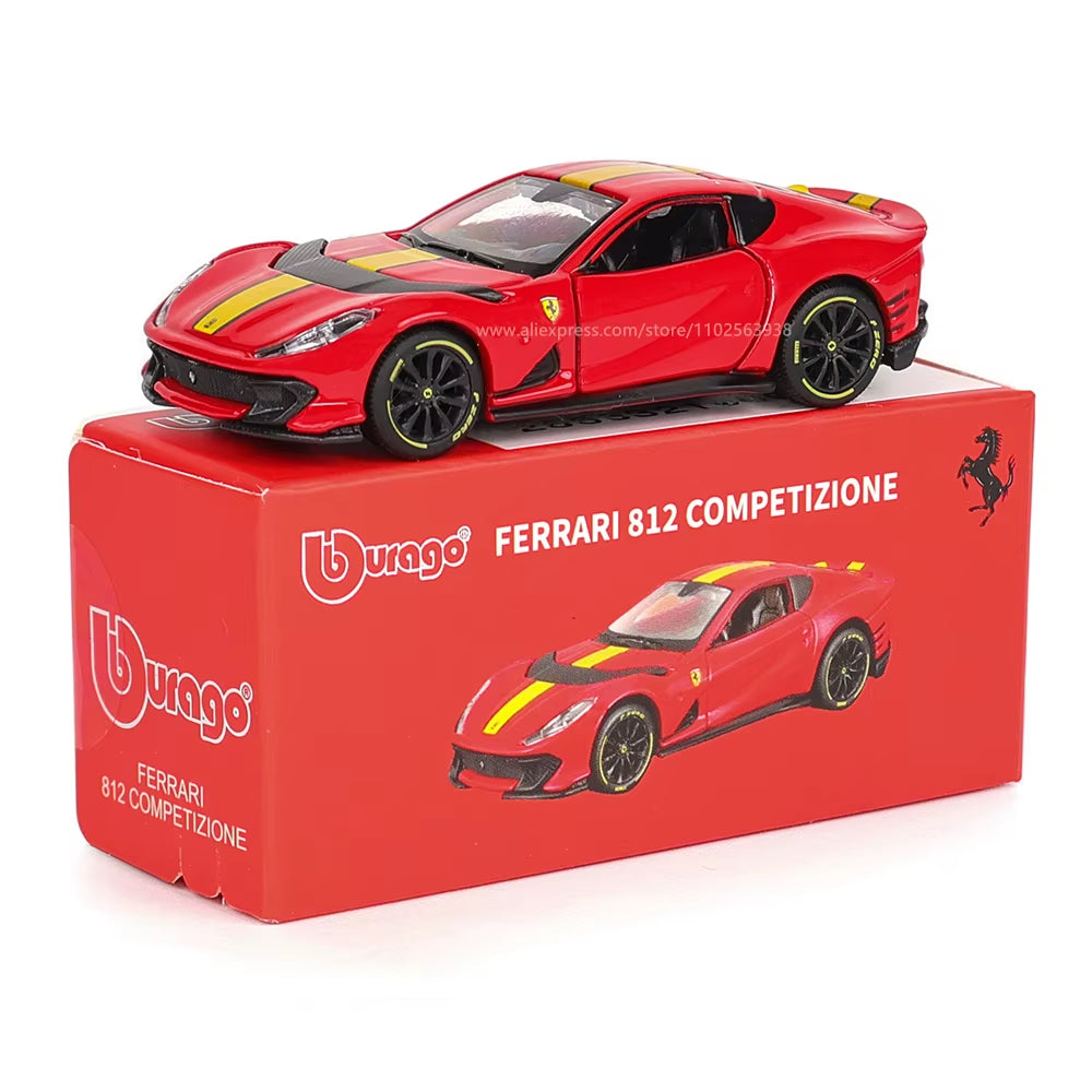 1:64 Ferrari E812 COMPETIZIONE Model Small Collection Car Alloy Model Toy Gift Scene Decoration Classic and Exquisite