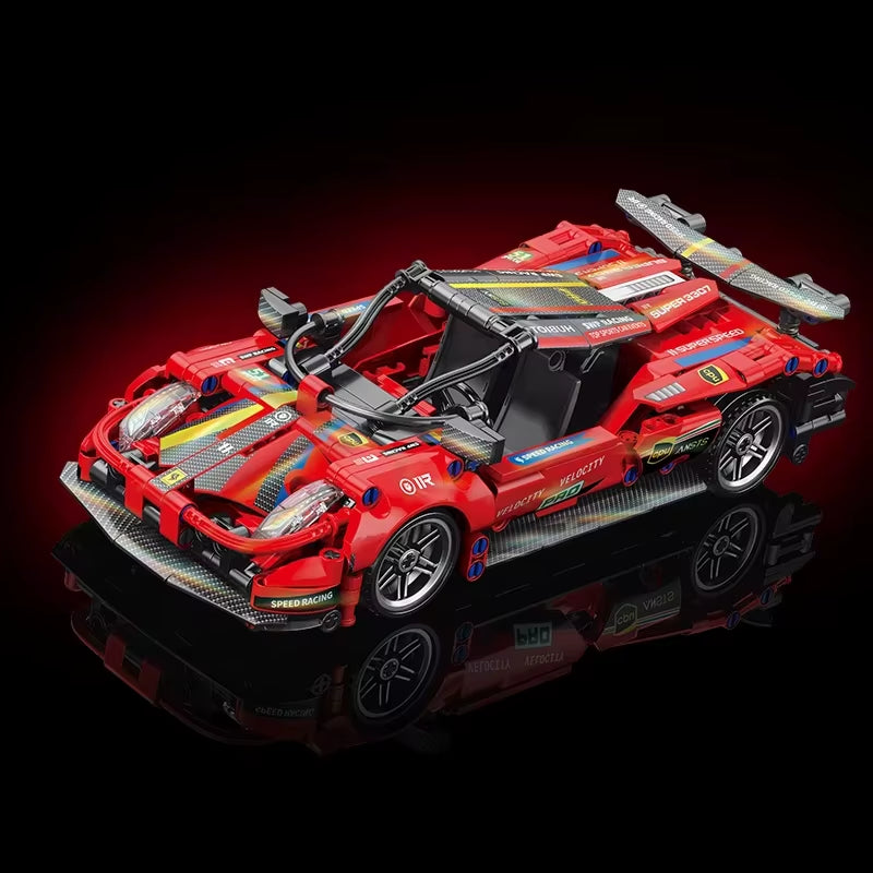 67129 Car MOC 1280Pcs Building Blocks Car and Construction Toy Adult Collectible Cars Set to Build 1:14 Scale Sports Car Model