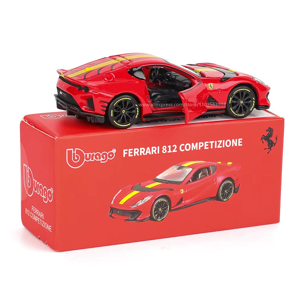1:64 Ferrari E812 COMPETIZIONE Model Small Collection Car Alloy Model Toy Gift Scene Decoration Classic and Exquisite