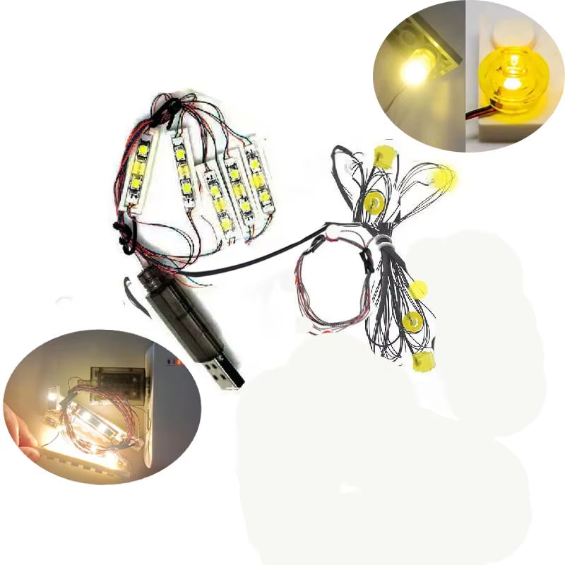 （No LEGO, Just Light）Usb Light for Lego 10278 Police Station Brick Building